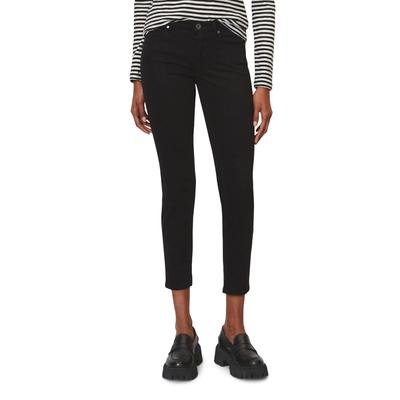 5-Pocket-Hose MARC O'POLO "aus Lyocell-Baumwolle-Mix", Damen, Gr. 32, Länge 30, schwarz, Obermaterial: 64% Lyocell, 32% Baumwolle, 4% Elasthan, unifarben, casual, slim fit lang, Hosen 5-Pocket-Jeans Image