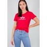 T-Shirt ALPHA INDUSTRIES ""Alpha Industries Women - T-Shirts New Basic T Wmn"" Gr. S, rot Damen Shirts