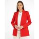 Jerseyblazer TOMMY HILFIGER "SLIM FIT KNIT SB BLAZER" Gr. 38, rot (hellrot) Damen Blazer