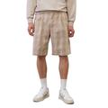 Shorts MARC O'POLO "aus Bio-Baumwoll-Mix" Gr. 31, Normalgrößen, beige (kariert) Herren Hosen Shorts