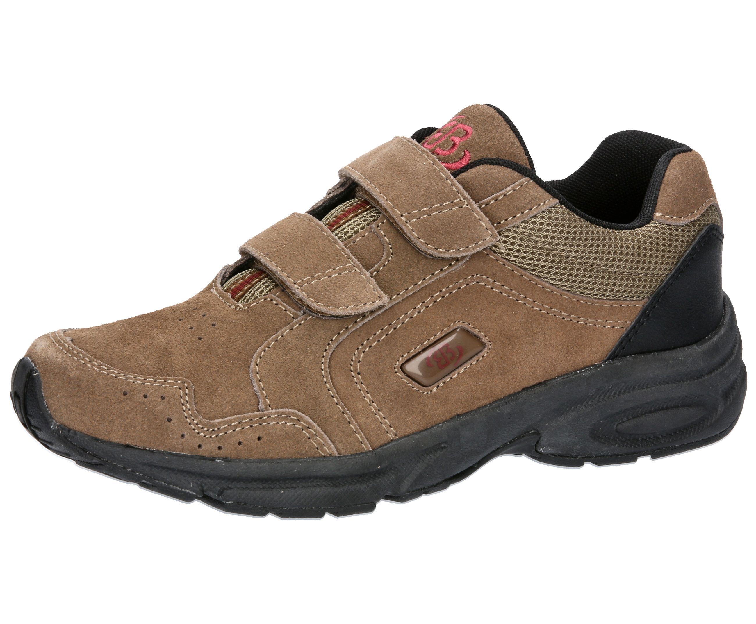 Klettschuh BRÜTTING "Sportschuh und Freizeitschuh Circle V", Gr. 41, braun, Veloursleder, Schuhe