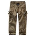 Cargohose BRANDIT "Herren Kids US Ranger Trouser" Gr. 122/128, Normalgrößen, grün (olive) Jungen Hosen Cargohosen