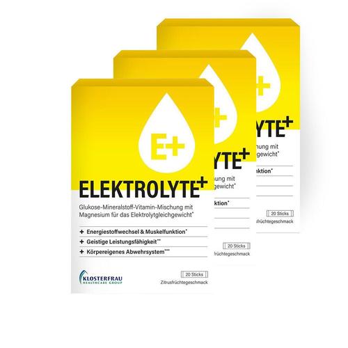 Klosterfrau Elektrolyte+ 3x20 St Granulat zur Herstellung einer Susp. zum Einnehmen