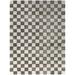 Black/Gray 83.86 x 62.99 x 0.86 in Area Rug - Ebern Designs Rectangle Chelsy Rectangle 5'3" X 7' Area Rug Recycled P.E.T, | Wayfair