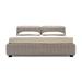 Calligaris Portland Fully Bed Upholstered/Polyester in Brown/Gray | 35.63 H x 66.25 W x 100.25 D in | Wayfair CS607402D015S8ES8E00000