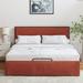 Winston Porter Neilius Upholste Platform Bed w/ Washable Slipcover Polyester in Red | King | Wayfair D9C09A8A2ADF4B089E7724BC3F210530