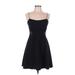 Aidan Mattox Casual Dress - A-Line: Black Print Dresses - Women's Size 8