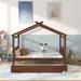 Harper Orchard Baylie Slat Bed Wood in Brown | 62.9 H x 57 W x 79.5 D in | Wayfair 91F11D48FACC4D658C27EBA4F8C591D6