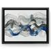 Wrought Studio™ Poised II Blue Version by PI Creative Art Modern Wall Art Decor - Floating Canvas Frame Canvas, Glass | 24 W x 0.75 D in | Wayfair