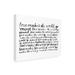 Trinx Writing w/ Love II by Grace Popp - Unframed Textual Art on Canvas Metal in Black/White | 24 H x 32 W x 2 D in | Wayfair