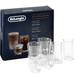 DELONGHI DLSC326 Double Wall Hot & Cold Collection Coffee Glasses - Pack of 6