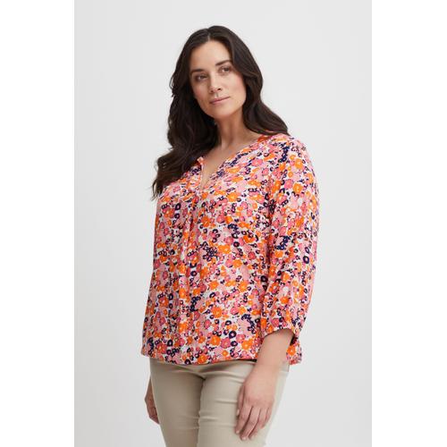 „Langarmbluse FRANSA „“Fransa FPMERLA BL 1″“ Gr. 54, rosa (camellia rose aop ms23 donuts) Damen Blusen“