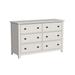 Lodge 6-Drawer Farmhouse Wood Dresser, Cream