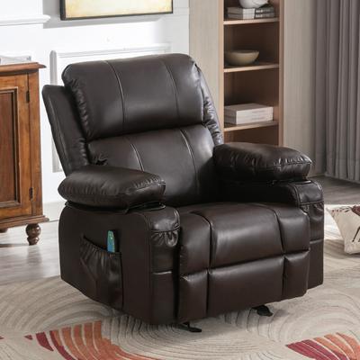 Recliner Chair Rocking Chairs for Adults Oversized with 2 Cup Holders, USB Charge Port Soft