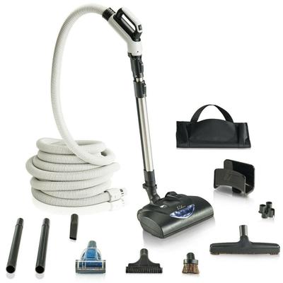 35 ft Central Vacuum Hose Kit with Powerhead and T...