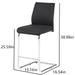 2pcs Bar chair PU leather chrome metal pipe, restaurant, family bar chair - N/A