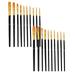 2PCS Paint Pen Round Tip Brushes Nylon Brushes Artist Wood Brushes For Oil Watercolor Face Nail Arts Miniature And Rock Painting