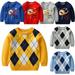 Godderr Kids Toddler Baby Autumn Winter Knit Sweaters 2-8Y New Casual Jumper Double Layer Simple Knitted Pullover Kids Sweaters Bottoming Shir for Boy