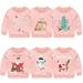 Godderr Toddler Kids Boys Girls Christmas Pullover Sweatshirt for 1-6Y Holiday Costumes Cartoon Sweatsuit Spring Fall Bottoming Tops