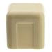 [Pack of 2] 3/4 inch Surface Mount Cable Raceway Ivory End Cap