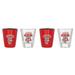 Wisconsin Badgers Four-Pack Shot Glass Set