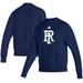 Women's adidas Navy Rhode Island Rams Premium Retro Pullover Sweatshirt