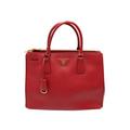 PRADA Red Galleria Saffiano Leather Bag, RED