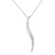 Beaverbrooks Essence Women's 9ct White Gold Diamond Pendant, Carat 0.44, Clarity I1, Colour I, Size: 45cm