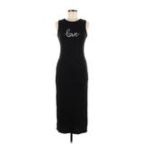 Forever Rose Couture Casual Dress - Sheath Crew Neck Sleeveless: Black Graphic Dresses - Women's Size Medium