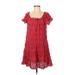 Max Studio Casual Dress: Red Dresses - Women's Size Medium