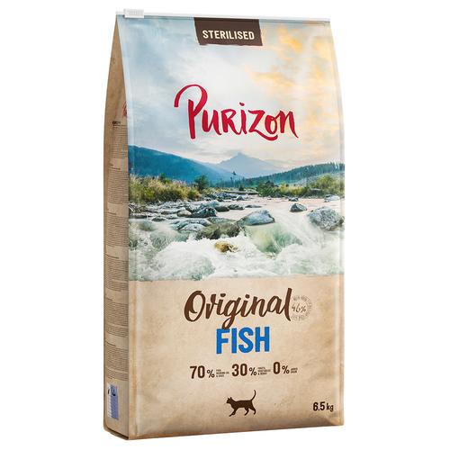 6,5kg Purizon Sterilised Adult Fisch - getreidefrei Katzenfutter trocken