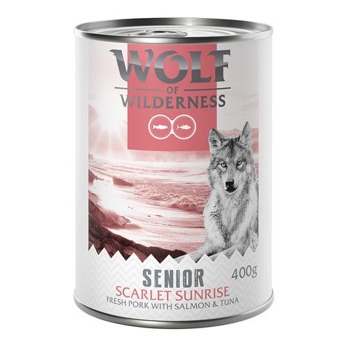 Wolf of Wilderness Senior - mit frischem rotem Fleisch 6 x 400 g Scarlet Sunrise