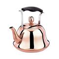 OSMARI Ceramic Electric Kettle Cordless Water Teapot, 1.2L Teapot Retro Jug, 1000W Water Fast for Tea, Coffee, Soup, Oatmeal Removable Base, Automatic Power Off,Boil Dry Protection White,Rose Gold,4L