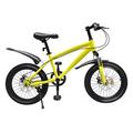 18 Inch Children's Bicycle Boys Girls Bicycle Style Children Freestyle Boys Bicycle Unisex Children's Bike Mountain Bike Bike with Sorting Bag Pump Children's Bikes Tyre Pump MTB Guard Plate (Yellow)