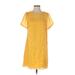 Laundry by Shelli Segal Casual Dress: Yellow Dresses - Women's Size 4