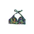 Swimsuits for all Swimsuit Top Green Floral Motif Swimwear - Women's Size 8