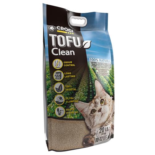 2 x 20 l (ca. 18 kg) Croci Tofu Clean Katzenstreu