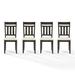 Winston Porter Nesrine Slat back Side Chair in Slate Wood/Upholstered/Fabric in Brown/Gray | 39.75 H x 18.5 W x 24.25 D in | Wayfair