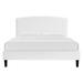 Modway Platform Bed Upholstered/Velvet in White | 58 H x 63.5 D in | Wayfair 889654984573
