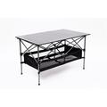 Arlmont & Co. Petrick Outdoor Camping Table, Folding Patio Table w/ Carrying Bag Metal in Gray | 27 H x 46 W x 27 D in | Wayfair