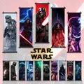 Star VANFilm ConfrondPainting Anakin Skywalker Ben Kenobi Wall Artwork Stormtrooper Scroll