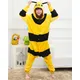 Pyjama en flanelle pour femme et adulte vêtement de nuit chaud pour l'hiver mignon abeille