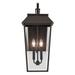 Kichler Lighting Mathus 24 Inch Tall 2 Light Outdoor Wall Light - 59120OZ