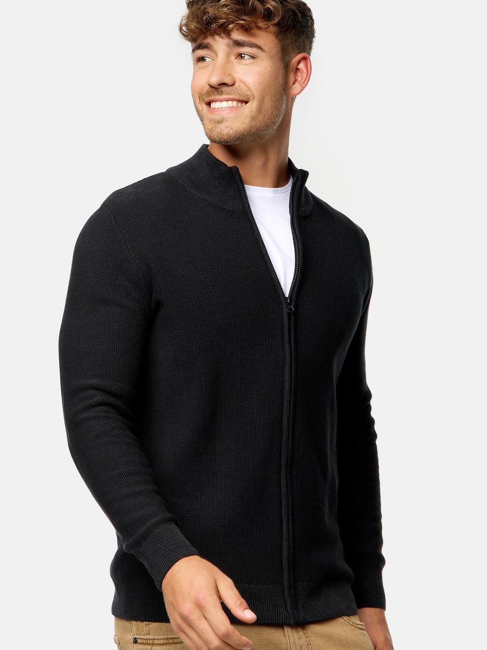Indicode Strickjacke Herren schwarz, L Image