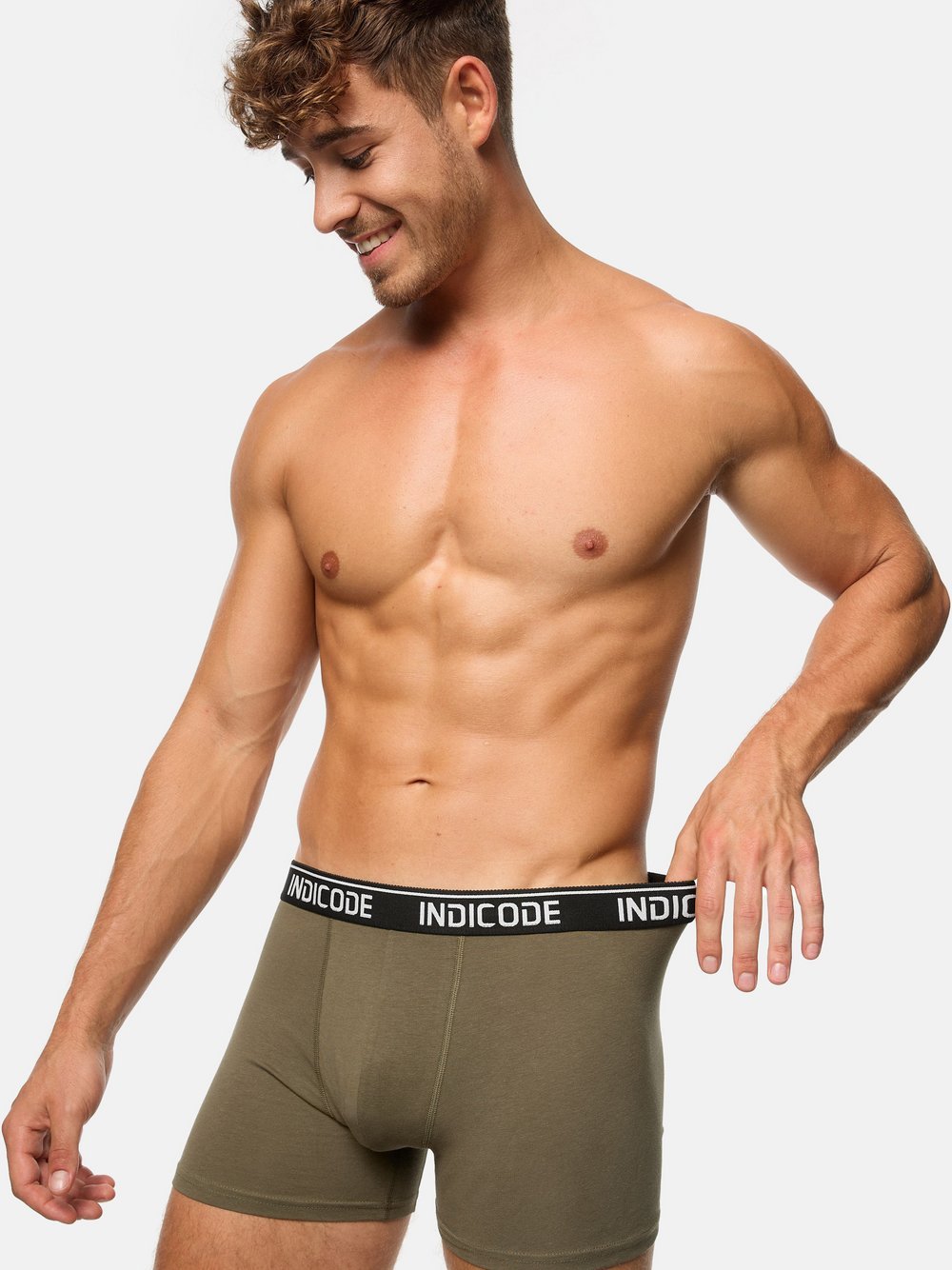 Indicode Boxershorts Herren khaki, XXL Image