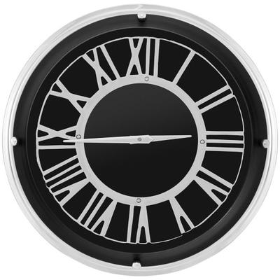 Costway 13.5/17.5 Inch Silent Wall Clock with Silver Frame-L