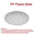 1-500 pezzi palline di plastica PP diametro 2/2.381/2.5/3/3.175/3.5/3.969/4/4.5/4.763/5 ~ 50mm perline rotanti con cuscinetto bianco polipropilene solido