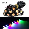 2 pz 23mm led griglie per auto lampada di segnalazione avverte Eagle eye light COB DRL luci di