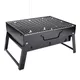 Thicken Folding Lightweight Portable Barbecue Charcoal BBQ Grill Outdoor Patio Camping Cooker BBQ