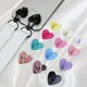 1/4Pcs Mini Self Adhesive Metal Heart Phone Charm Holder Case Finger Ring Stand Hook Cute Buckle